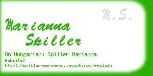 marianna spiller business card